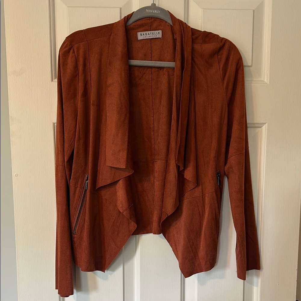 Bagatelle rust Blazer with Waterfall Lapels